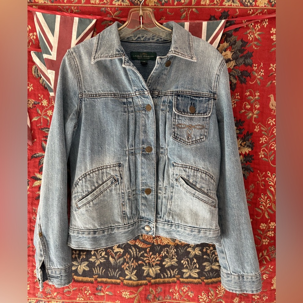 Ralph Lauren Jeans Co. Western Jacket Cowgirl Embroidery Darts Feminine Classic
